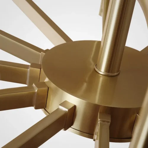 Люстра подвесная ERA 6 140659-26 ImperiumLoft белая на 6 ламп, основание латунь в стиле современный фото 7