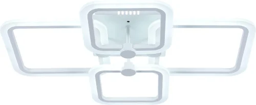 Люстра потолочная LED с пультом 10207/4LED Escada белая на 1 лампу, основание белое в стиле хай-тек с пультом квадраты фото 3