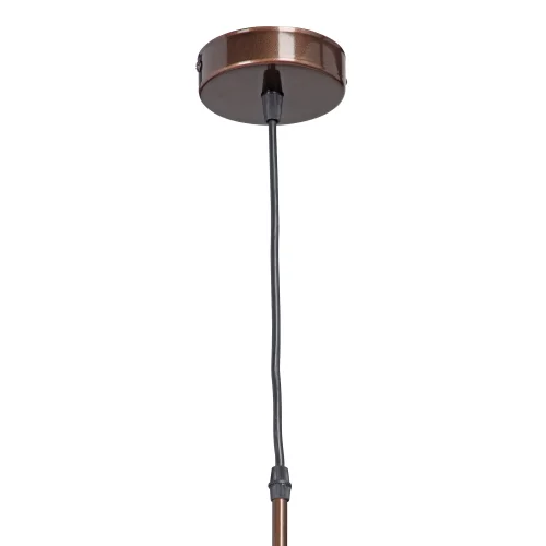 Светильник подвесной V4958-7/1S Vitaluce янтарный 1 лампа, основание бронзовое в стиле арт-деко  фото 4