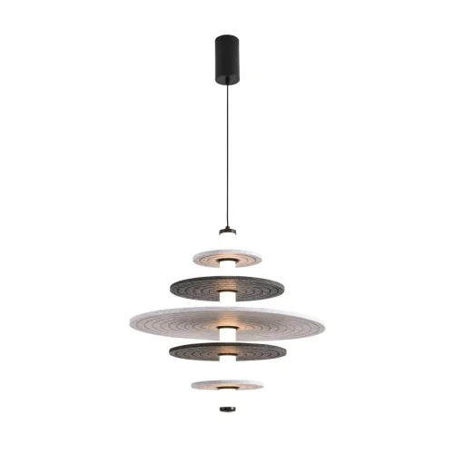 Светильник подвесной LED Felta 8295/14AL Lumion серый на 1 лампу, основание чёрное в стиле современный фото 5
