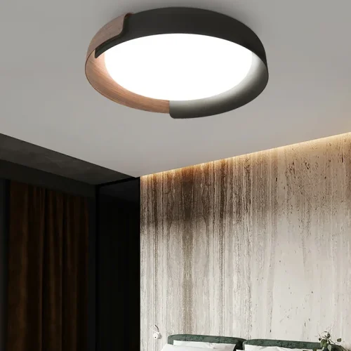 Светильник потолочный ADDA Black Трехцветный свет 223832-23 ImperiumLoft белый 1 лампа, основание чёрное в стиле современный минимализм  фото 5