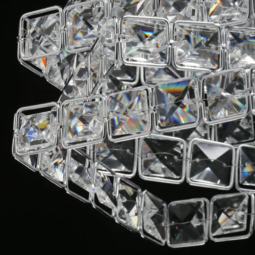 Светильник подвесной Бриз 111011501 DeMarkt прозрачный 1 лампа, основание хром в стиле классика  фото 6