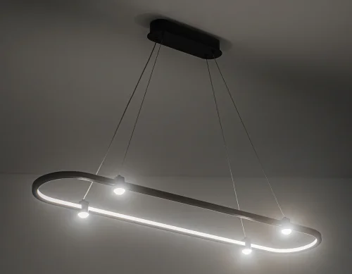 Светильник подвесной LED FL5589 Ambrella light чёрный 1 лампа, основание чёрное в стиле хай-тек современный  фото 3
