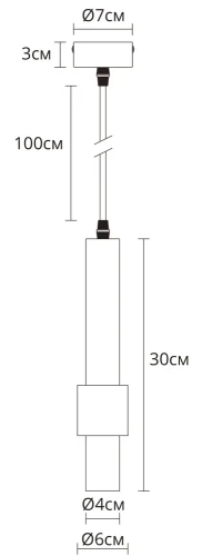 Светильник подвесной LED Sabik A2308SP-1BK Arte Lamp чёрный 1 лампа, основание чёрное в стиле современный арт-деко  фото 2