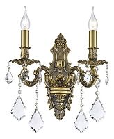 Бра Barolo E 2.1.2.400 A Dio D'Arte без плафона 2 лампы, основание бронзовое в стиле классика барокко 