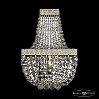 Бра 19282B/H1/20IV GW Bohemia Ivele Crystal прозрачный 2 лампы, основание золотое в стиле классика sp