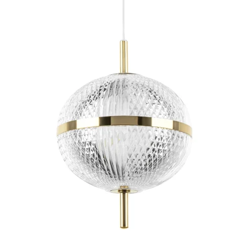 Светильник подвесной LED Acrile 738023 Lightstar прозрачный 1 лампа, основание золотое в стиле минимализм хай-тек современный  фото 5