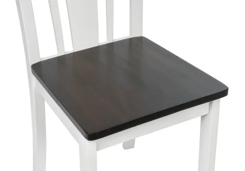 Деревянный стул Lira butter white 1586 Woodville, чёрный/, ножки/дерево/белый, размеры - ****430*530 фото 9