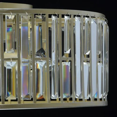 Люстра потолочная хрустальная Монарх 121010205 MW-Light прозрачная на 5 ламп, основание золотое в стиле классический  фото 6