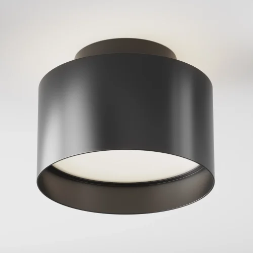 Светильник накладной LED Planet C009CW-L16B4K Maytoni чёрный на 1 лампу, основание чёрное в стиле современный хай-тек круглый фото 3