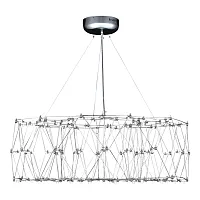 Светильник подвесной LED Gravetta SL6602.103.72 ST-Luce прозрачный на 1 лампу, основание хром в стиле хай-тек 