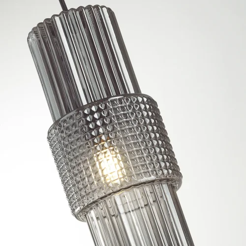 Светильник подвесной Pimpa 5016/1 Odeon Light чёрный серый 1 лампа, основание чёрное в стиле модерн  фото 5