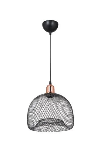 Светильник подвесной Bryanne TL1603H-01BK Toplight чёрный на 1 лампу, основание чёрное в стиле лофт 