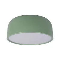 Светильник потолочный LED Axel 10201/350 Green LOFT IT белый зелёный 1 лампа, основание зелёное в стиле современный тарелка