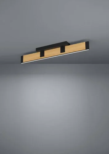 Светильник потолочный LED dimm Caminarro 390224 Eglo бежевый 1 лампа, основание чёрное в стиле лофт современный  фото 2