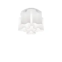 Люстра потолочная COMPO PL6 BIANCO Ideal Lux белая на 6 ламп, основание белое в стиле современный 
