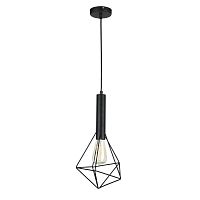 Светильник подвесной лофт Spider T021-01-B Maytoni чёрный 1 лампа, основание чёрное в стиле модерн 