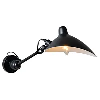 Бра Fairbanks GRLSP-9563 Lussole чёрный 1 лампа, основание чёрное в стиле современный 