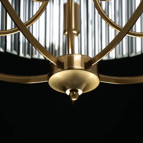 Люстра подвесная Гослар 498015705 MW-Light прозрачная на 5 ламп, основание бронзовое в стиле классический  фото 10