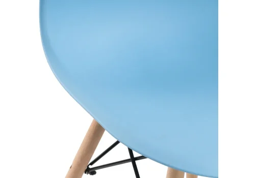 Пластиковый стул Eames PC-015 blue 11898 Woodville, голубой/, ножки/массив бука дерево/натуральный, размеры - ****460*520 фото 9