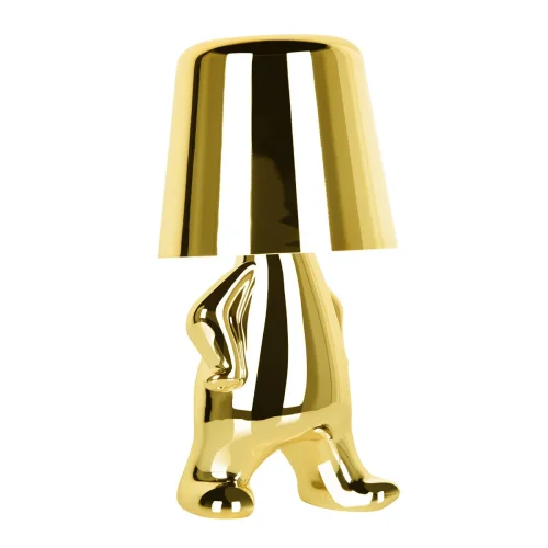 Настольная лампа LED Brothers 10233-C Gold LOFT IT золотая 1 лампа, основание золотое металл в стиле модерн животные фото 3