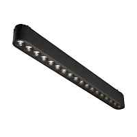 Трековый светильник LED Magnetic track system Radity TR082-1-18W4K-M-B Maytoni чёрный для шинопроводов серии Magnetic track system Radity чёрный