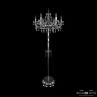 Торшер 1403T2/6/195-160 Ni Bohemia Ivele Crystal sp без плафона 6 ламп, основание прозрачное никель в стиле классический

