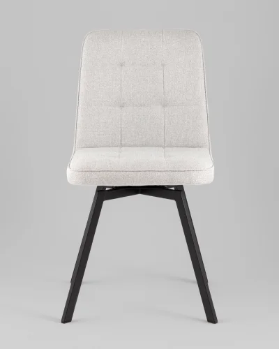 Стул Pleid, вращающийся, серый, сиденье УТ000040523 Stool Group, серый/рогожка, ножки/металл/чёрный, размеры - *855**** фото 7