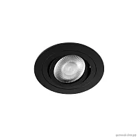 Светильник точечный Hap 10341/B Black LOFT IT чёрный 1 лампа, основание чёрное в стиле современный хай-тек круглый