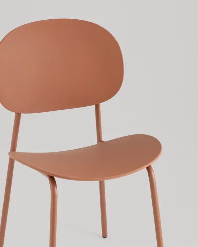 Стул Edie, пластик коричневый NP УТ000040833 Stool Group, коричневый/пластик, ножки/металл/коричневый, размеры - ***** фото 4