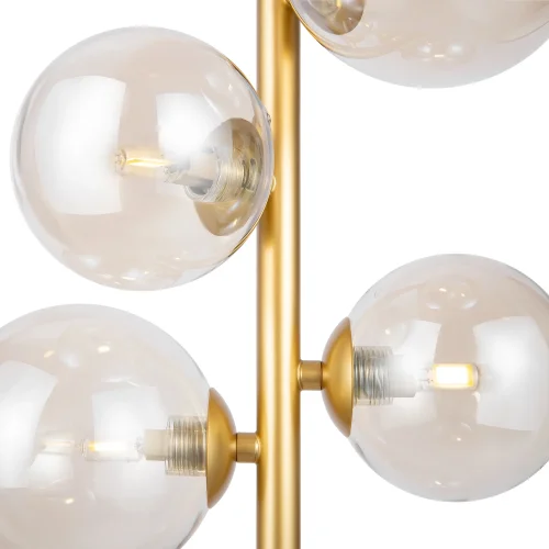 Светильник подвесной Dallas MOD545PL-06G Maytoni белый 6 ламп, основание золотое в стиле современный шар фото 2