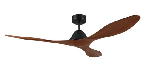 Вентилятор потолочный  с пультом Antibes 35072 Eglo в стиле современный хай-тек, цвет основания / лопастей чёрный коричневый