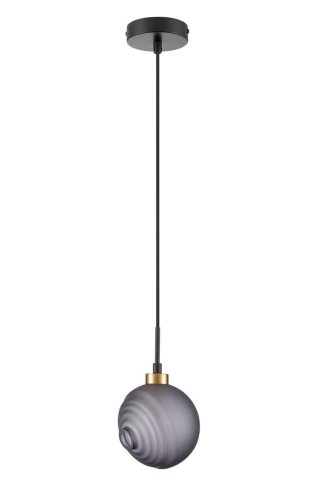 Светильник подвесной Capriccio VL5882P01 Vele Luce серый 1 лампа, основание чёрное в стиле современный шар фото 3