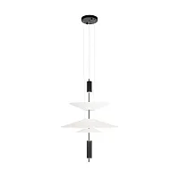 Светильник подвесной Skylar 10244/B Black LOFT IT белый 3 лампы, основание чёрное в стиле современный 