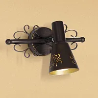 Спот с 1 лампой Дункан CL529511 Citilux коричневый E14 в стиле кантри прованс 