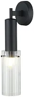 Бра Wunder 2160/02/01W Stilfort прозрачный 1 лампа, основание чёрное в стиле современный 