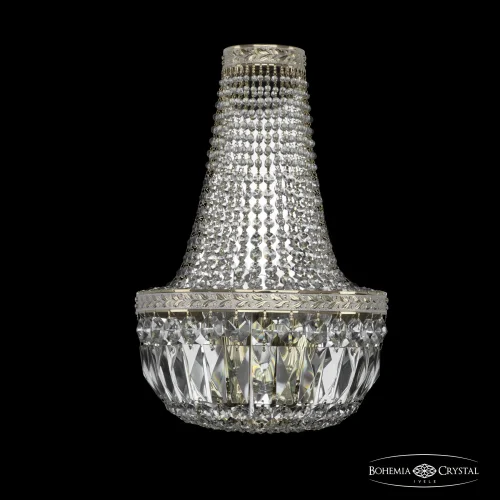 Бра 19041B/H2/25IV GW Bohemia Ivele Crystal прозрачный на 3 лампы, основание золотое в стиле классический sp