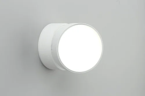 Светильник накладной LED Lenno OML-101309-18 Omnilux белый 1 лампа, основание белое в стиле хай-тек круглый фото 4