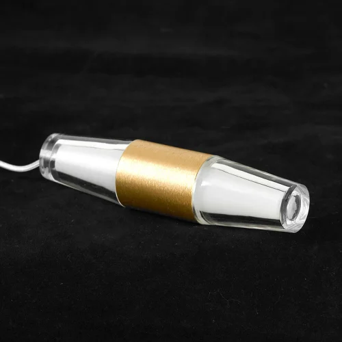 Светильник подвесной LED Hopkins LSP-7404 Lussole белый на 1 , основание матовое золото в стиле хай-тек современный каскад фото 3