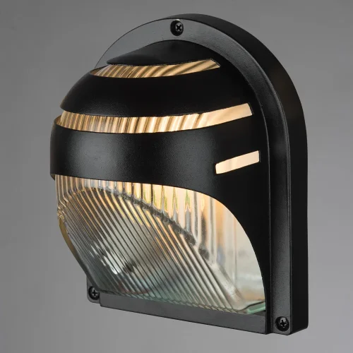 Настенный светильник URBAN A2802AL-1BK Arte Lamp уличный IP54 чёрный 1 лампа, плафон прозрачный в стиле современный E27 фото 2