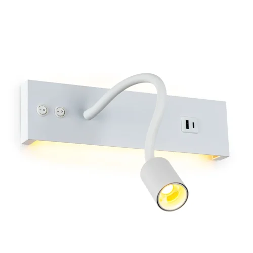 Бра с выключателем LED USB Декарт CL704470 Citilux белый на 1 лампу, основание белое в стиле современный хай-тек гибкая ножка для чтения usb фото 5