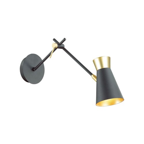 Бра лофт в розетку Liam 3790/1W Lumion золотой чёрный на 1 лампа, основание чёрное в стиле лофт в розетку фото 2