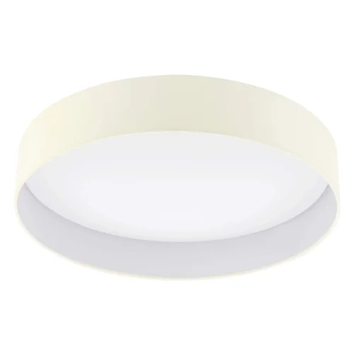 Люстра потолочная LED PALOMARO 93394 Eglo бежевая на 1 лампа, основание белое в стиле современный 