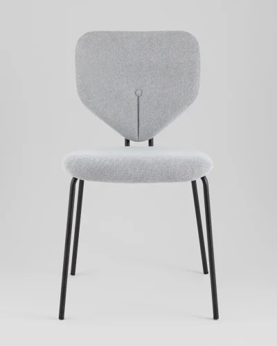 Стул обеденный Masey, серый УТ000039580 Stool Group, серый/рогожка, ножки/металл/чёрный, размеры - ***** фото 2