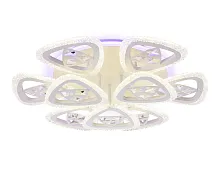 Люстра потолочная LED с пультом FA2921 Ambrella light белая на 1 лампа, основание белое в стиле классика модерн с пультом