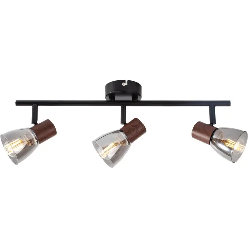 Спот с 3 лампами Lavinia TL1233Y-03BB Toplight чёрный серый E14 в стиле современный 