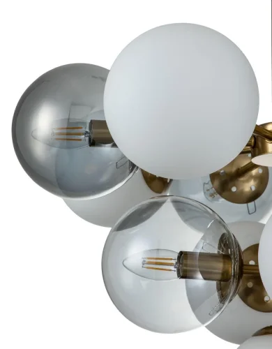 Люстра подвесная Duetto V000111 Indigo разноцветная на 13 ламп, основание бронзовое в стиле современный  фото 3