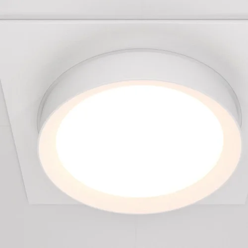 Светильник точечный Hoop DL086-GX53-SQ-W Maytoni белый 1 лампа, основание белое в стиле современный  фото 5