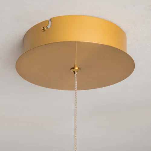 Светильник подвесной LED Plume MOD340PL-L20BS3K Maytoni прозрачный на 1 лампу, основание латунь в стиле современный минимализм линейный фото 10