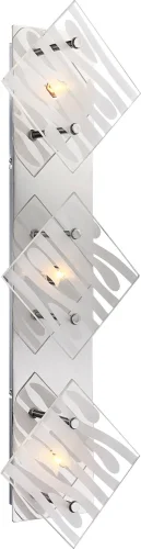 Светильник потолочный CARAT 48694-3 Globo белый 3 лампы, основание хром в стиле современный 